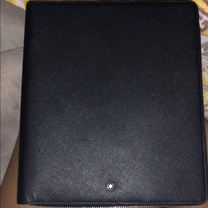 Large Montblanc black notepad holder.